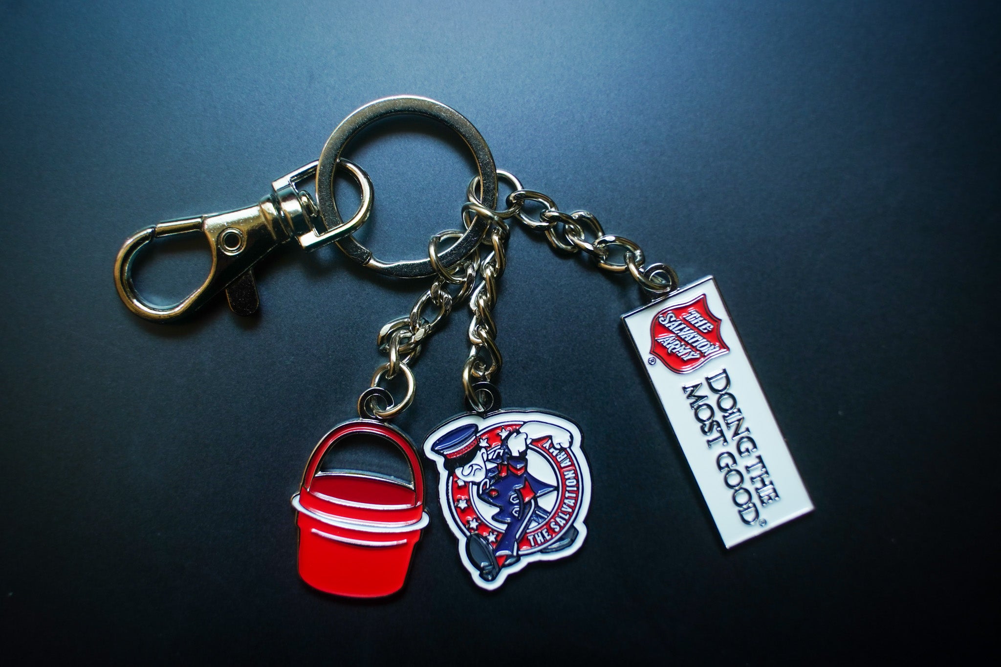 3 charm keychain