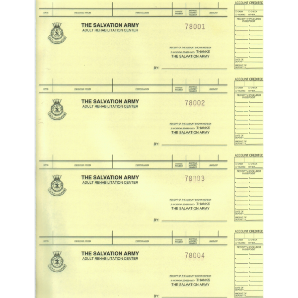 Miscellaneous Income Receipt Book