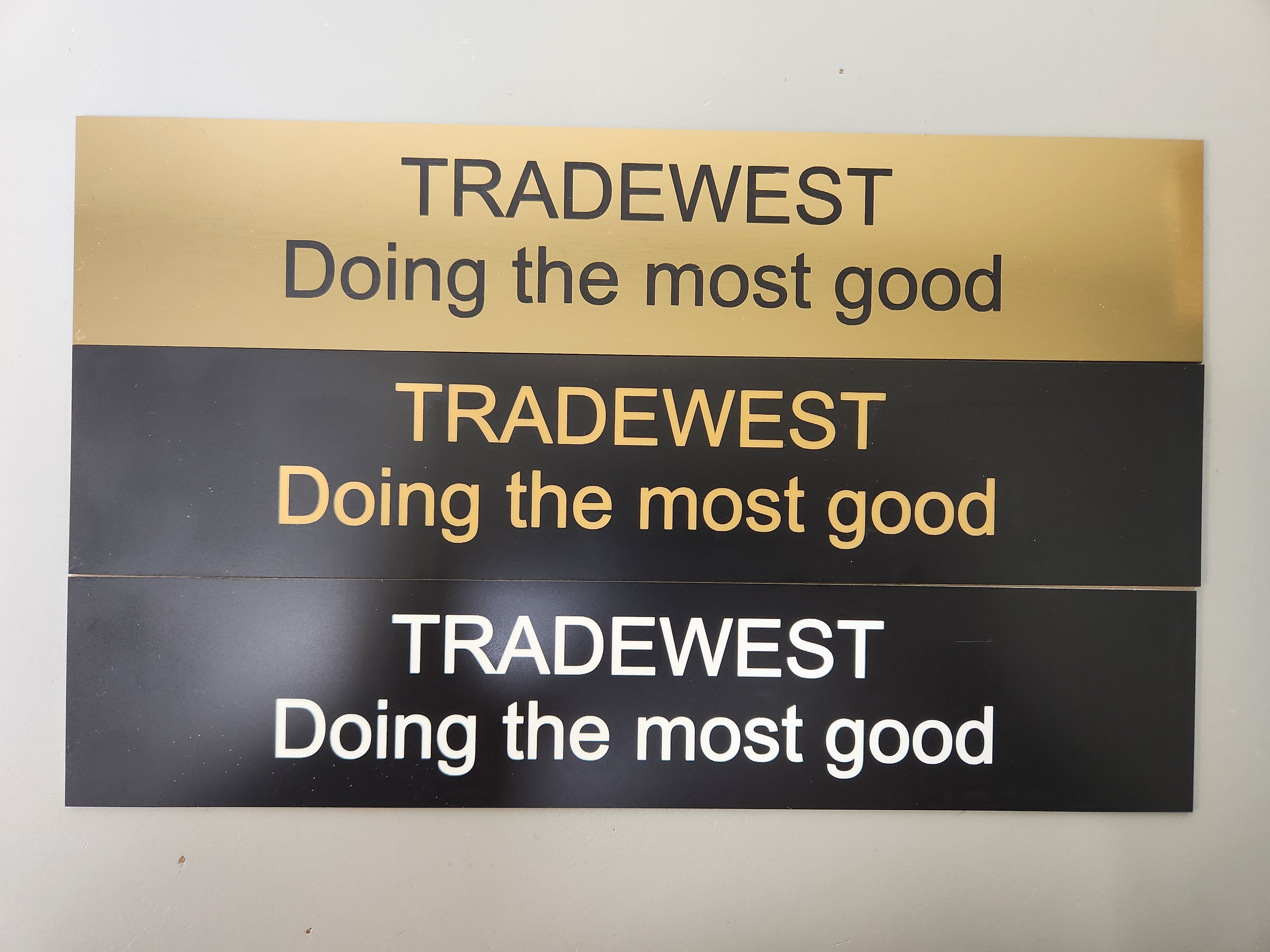 Desk/Wall Name Plate (Made to Order)