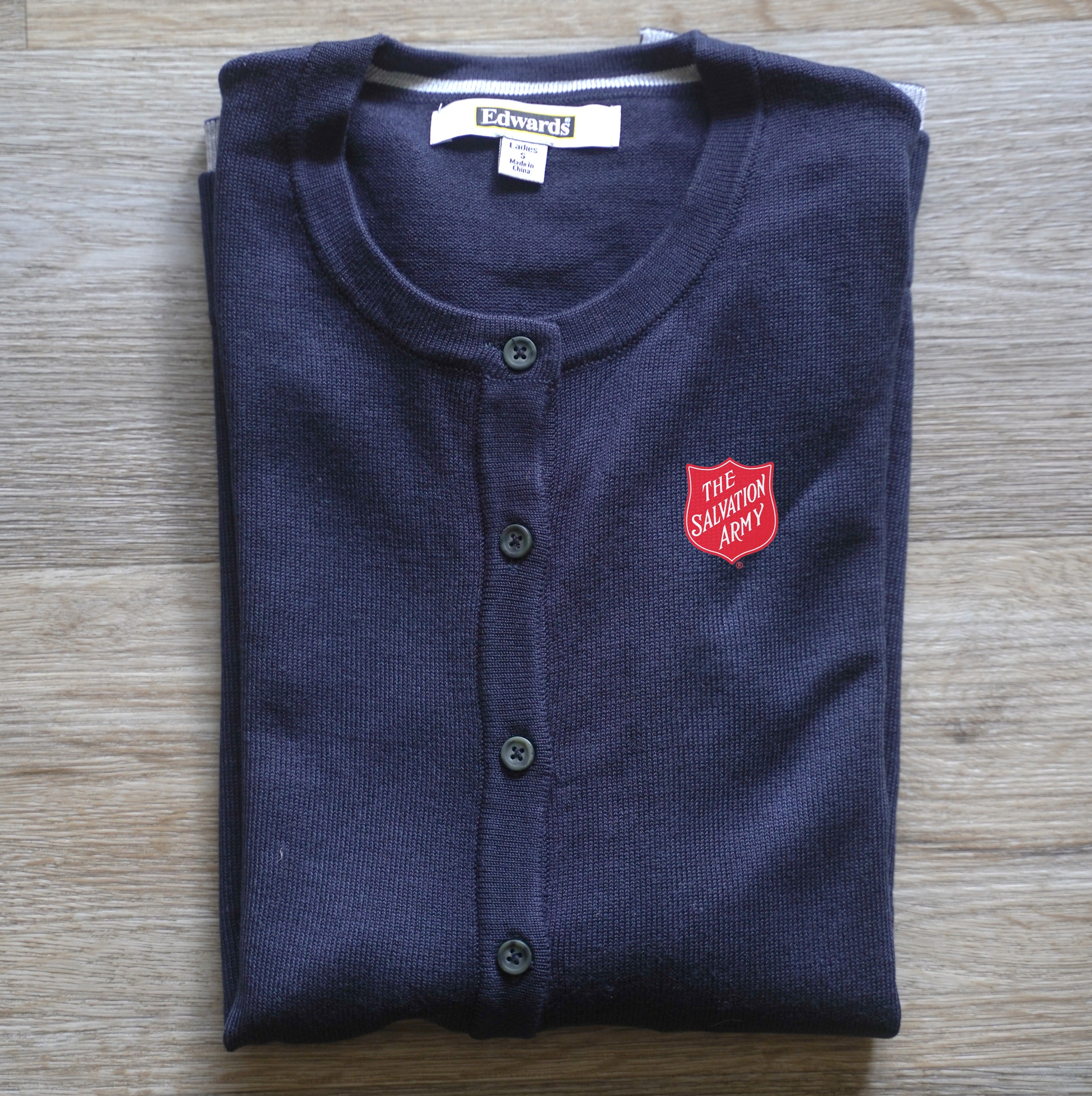 Crew neck cardigan