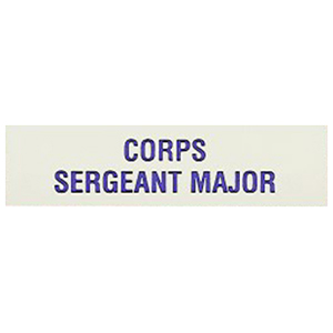 Local Officer Plate Titles