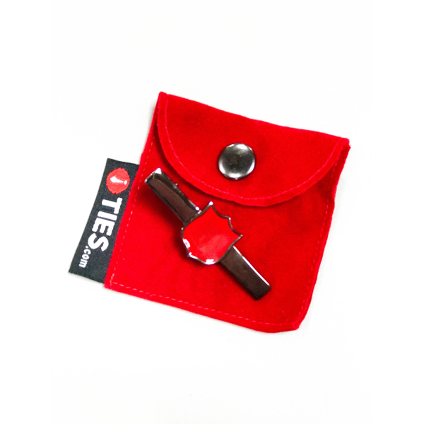 Shield Tie bar with pouch