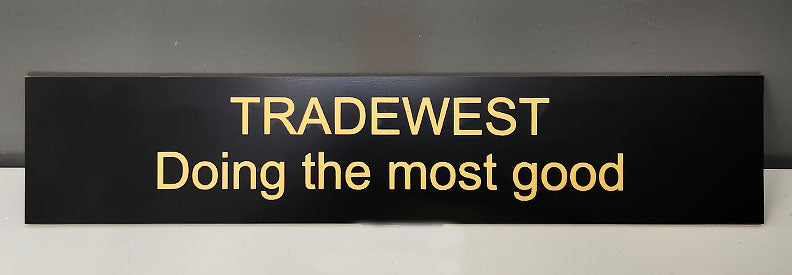 Desk/Wall Name Plate (Made to Order)