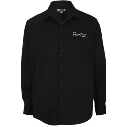 Men's Stretch Broadcloth Dress Shirt- W/TSA Embroidery