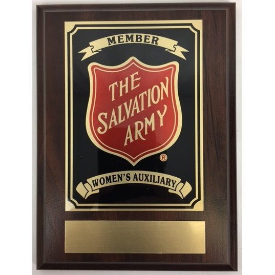 Women's Auxiliary Member plaque