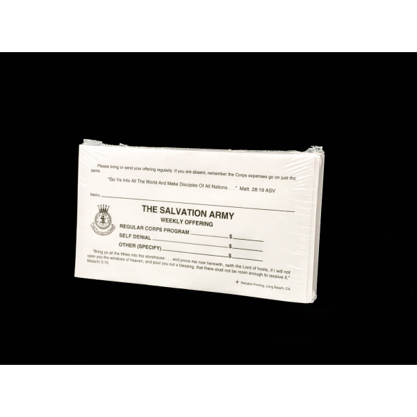 Corps Weekly Offering envelopes - (undated & unnumbered)