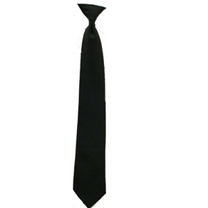 Tie - Black-Clip-On (Regular/XL)