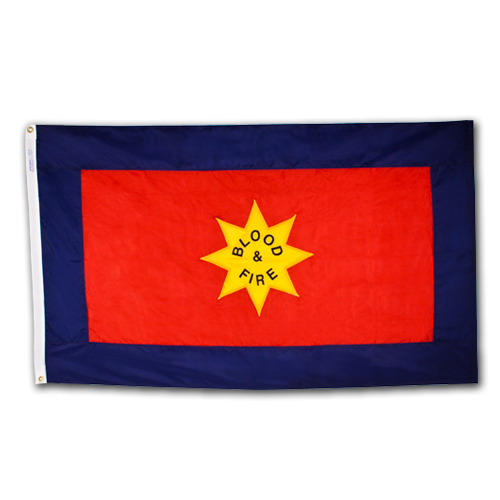 Outdoor - S.A. 'Blood and Fire' flag "Nyl-glo