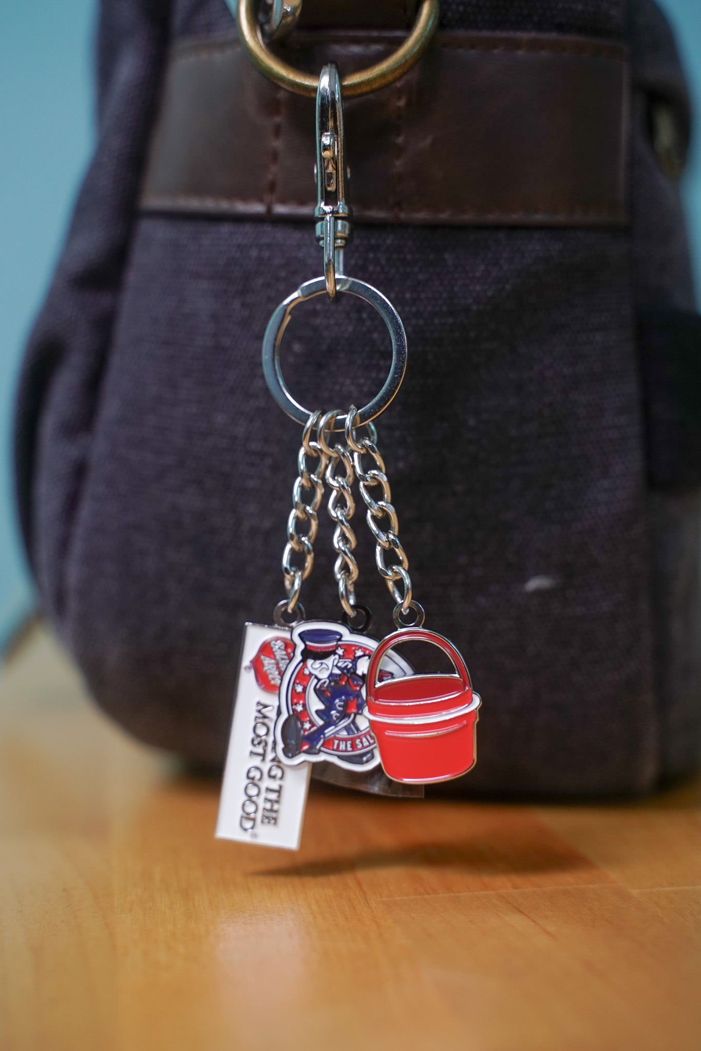 3 charm keychain