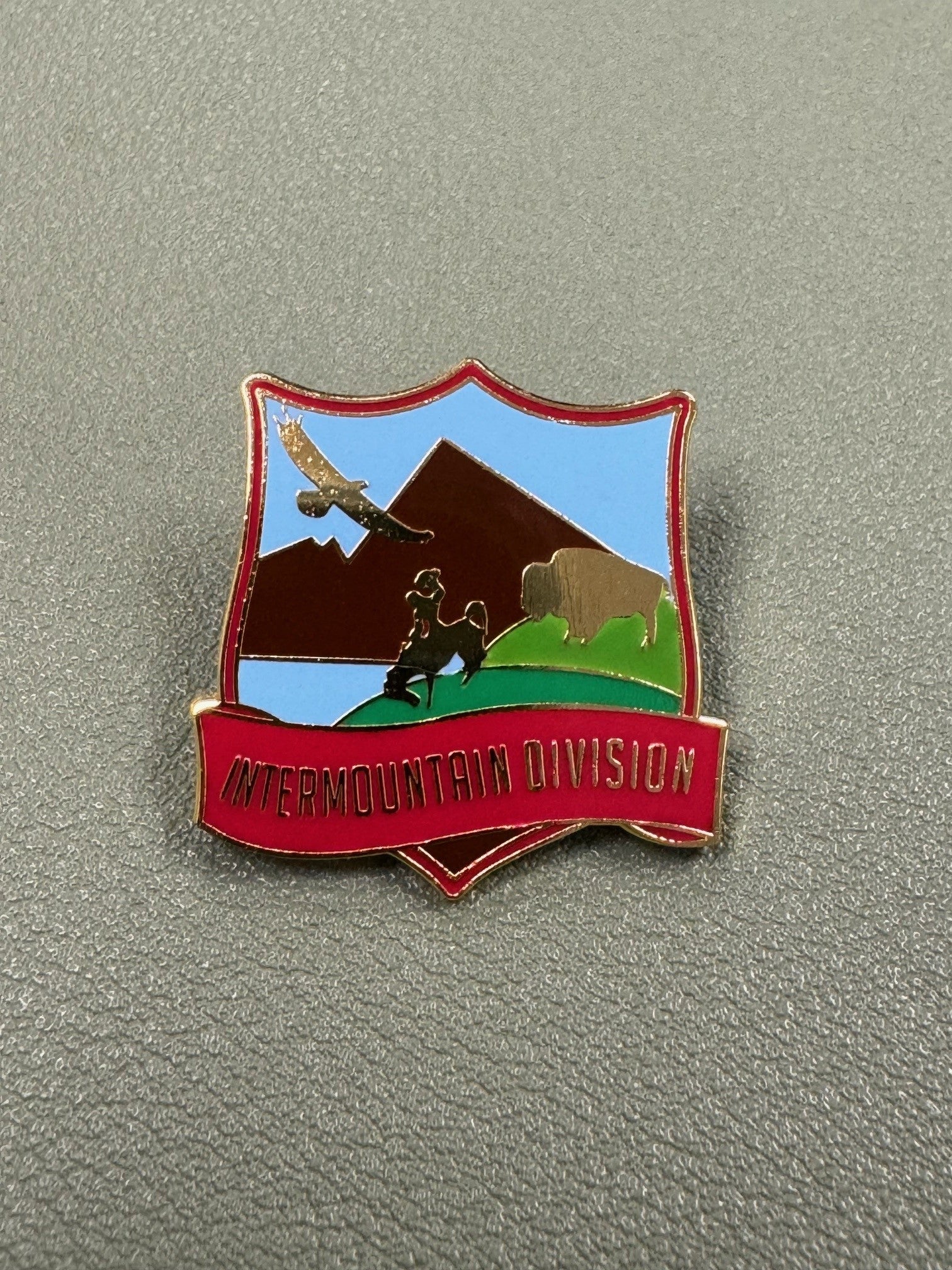 Set of 11 Division Pins (includes vintage "Sierra Del Mar" pin)