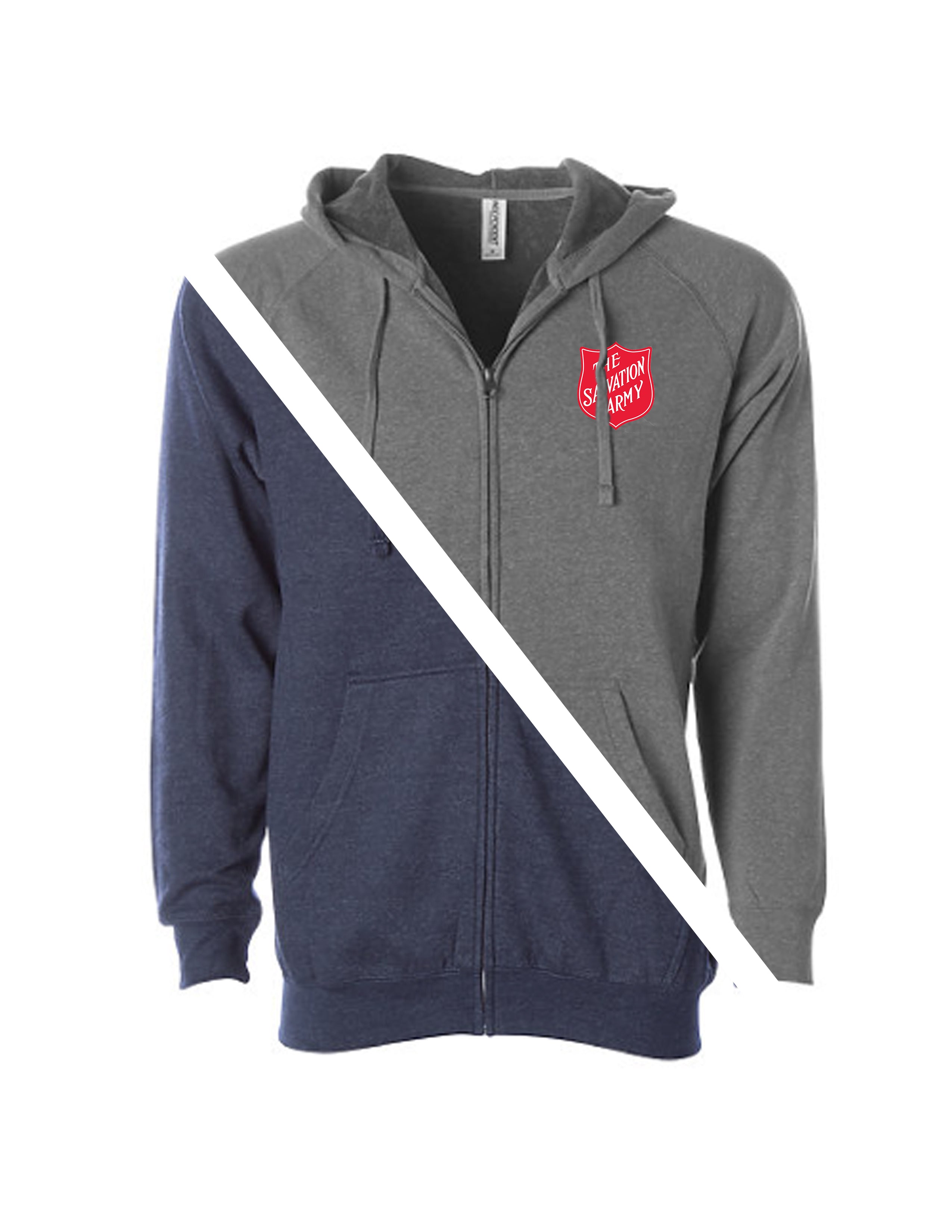 Midweight Zip Hooded Sweatshirt w/ Shield