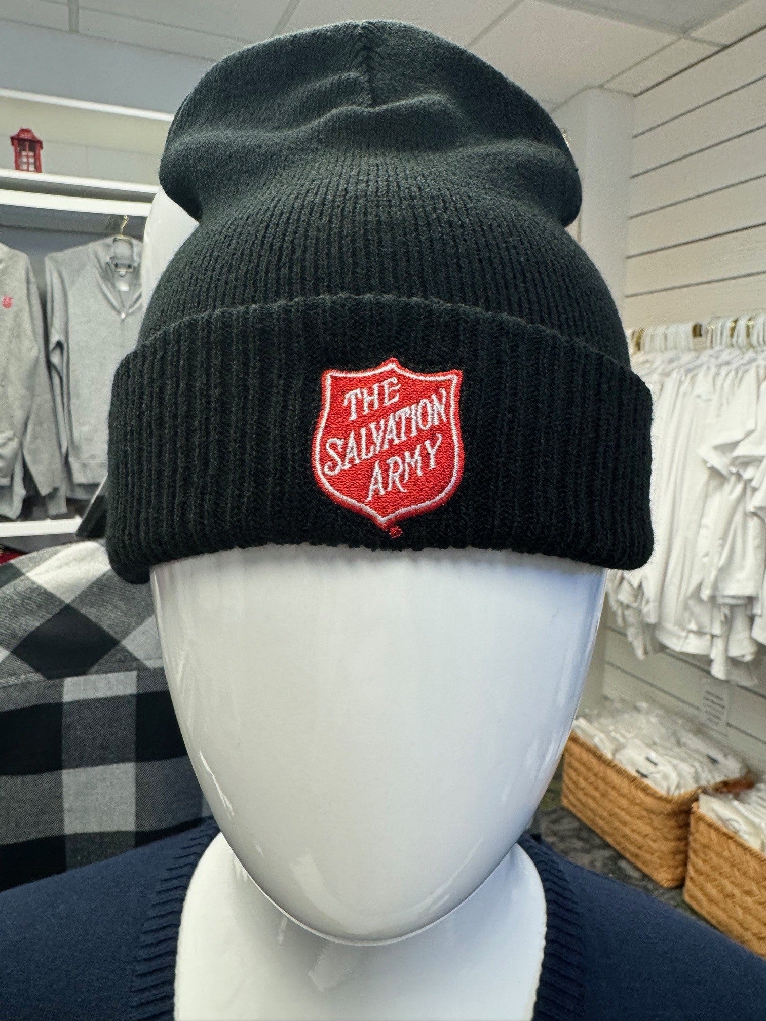 Black beanie with TSA shield