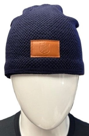 Textured Navy Knit Beanie