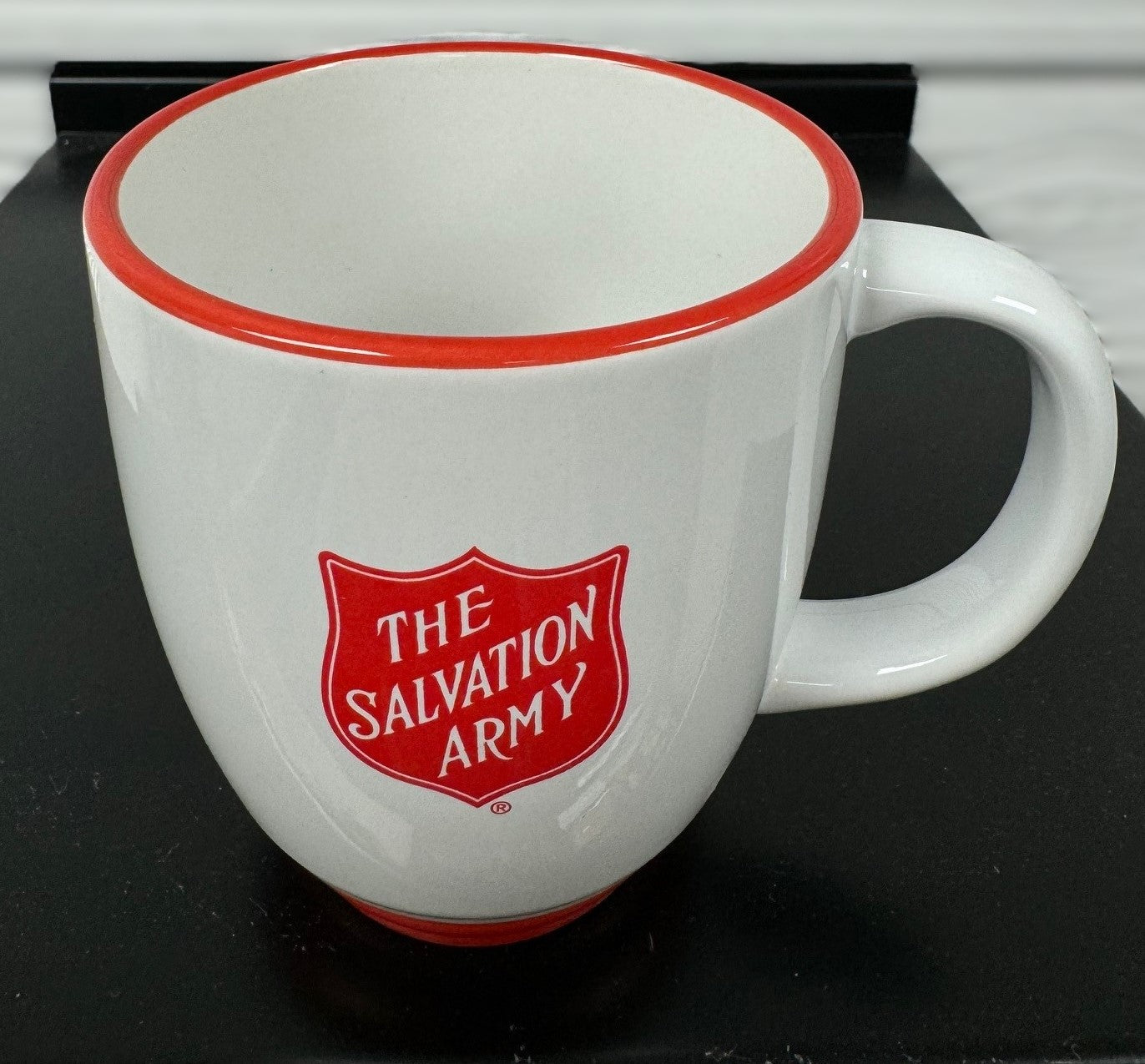 Two-tone Mug with Red Shield