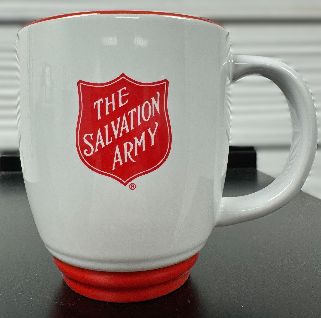 Two-tone Mug with Red Shield